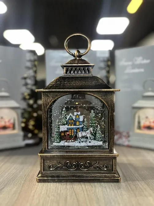 Hengda Санта Клаус Новогодний музыкальный фонарь ночник с подсветкой Xmas 24072D Київ - фото 7