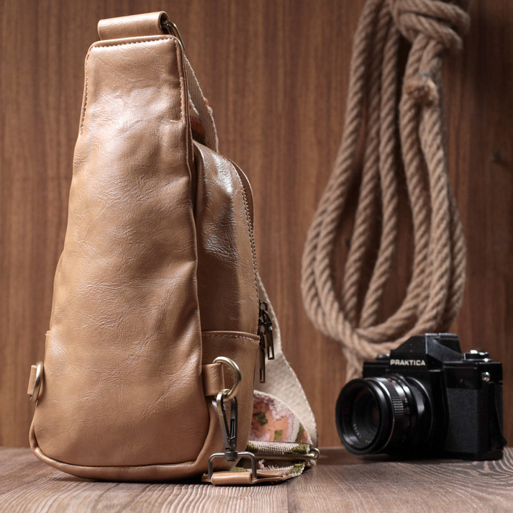 Сумка через плечо для женщин из экокожи Vintage 22790 Светло-коричневый Киев - изображение 10