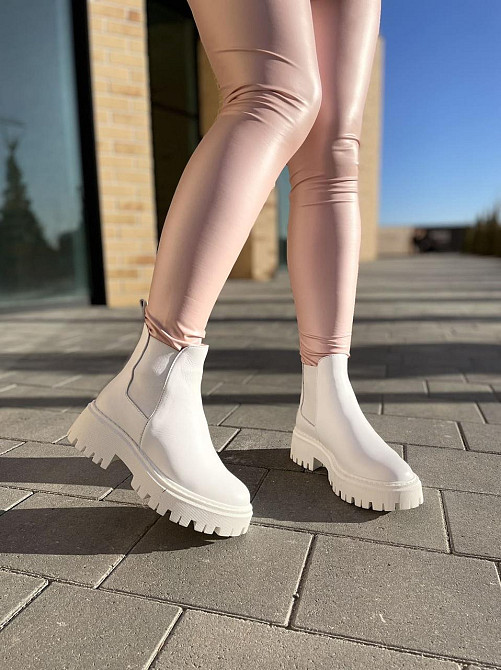 Черевики жіночі GREMMY білі натуральна шкіра зима 35р.-22.5см. 40р.-25.5см. (604/1) Коломыя - изображение 4