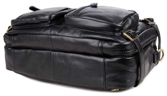 Сумка чоловіча трансформер Чорна (Vintage) Київ - фото 2