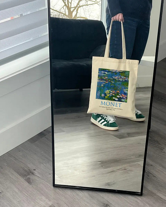 Екошопер BookOpt ВК4063 MONET «Водяні лілії» бежевий Луцк - изображение 3