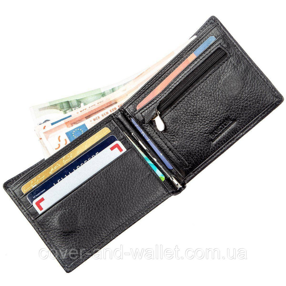 Мужской кожаный кошелек с зажимом на магнитной застежке ST 8 A Киев - изображение 6