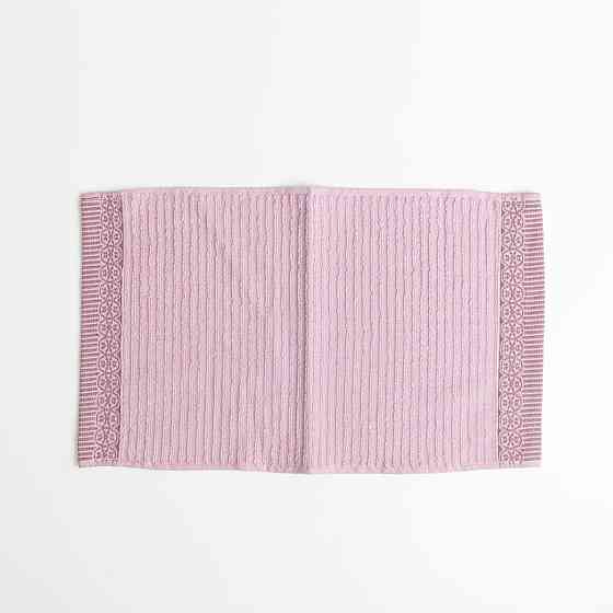 Махровий кухонний рушник з бордюром 30х50 см 400г/м2 GM Textile (Пудра) Суми