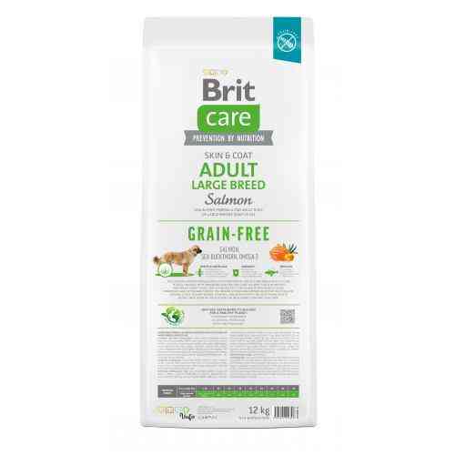 Сухий корм Brit Care Dog Grain-free Adult Large Breed для собак великих порід, беззерновий з лососем, 12 кг Київ
