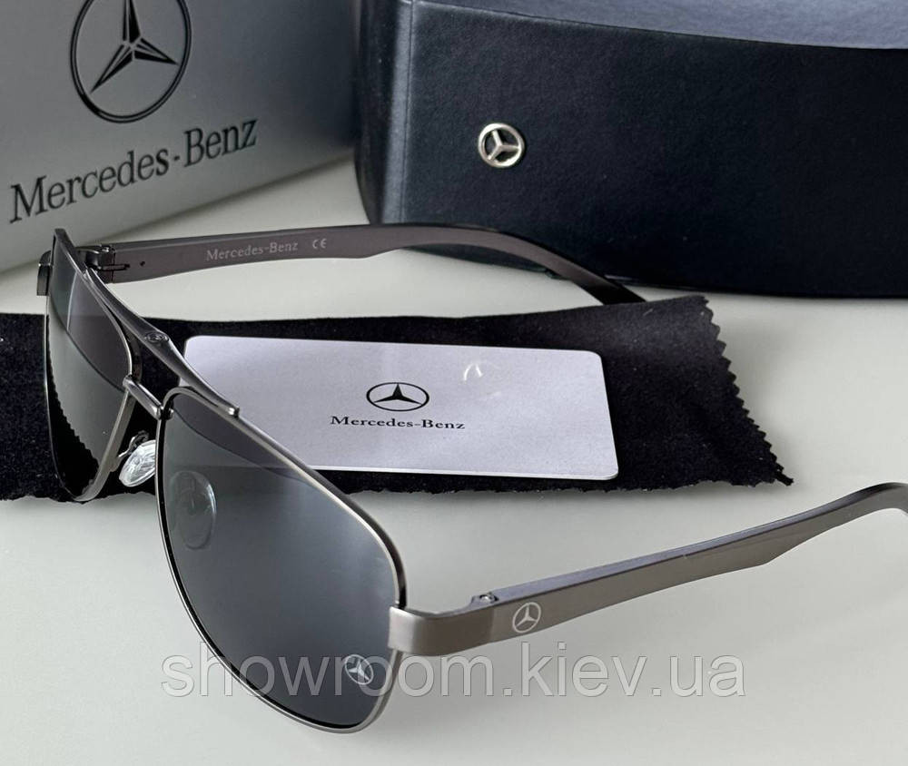 Чоловічі сонцезахисні окуляри Mercedes (816) grey Київ - фото 2