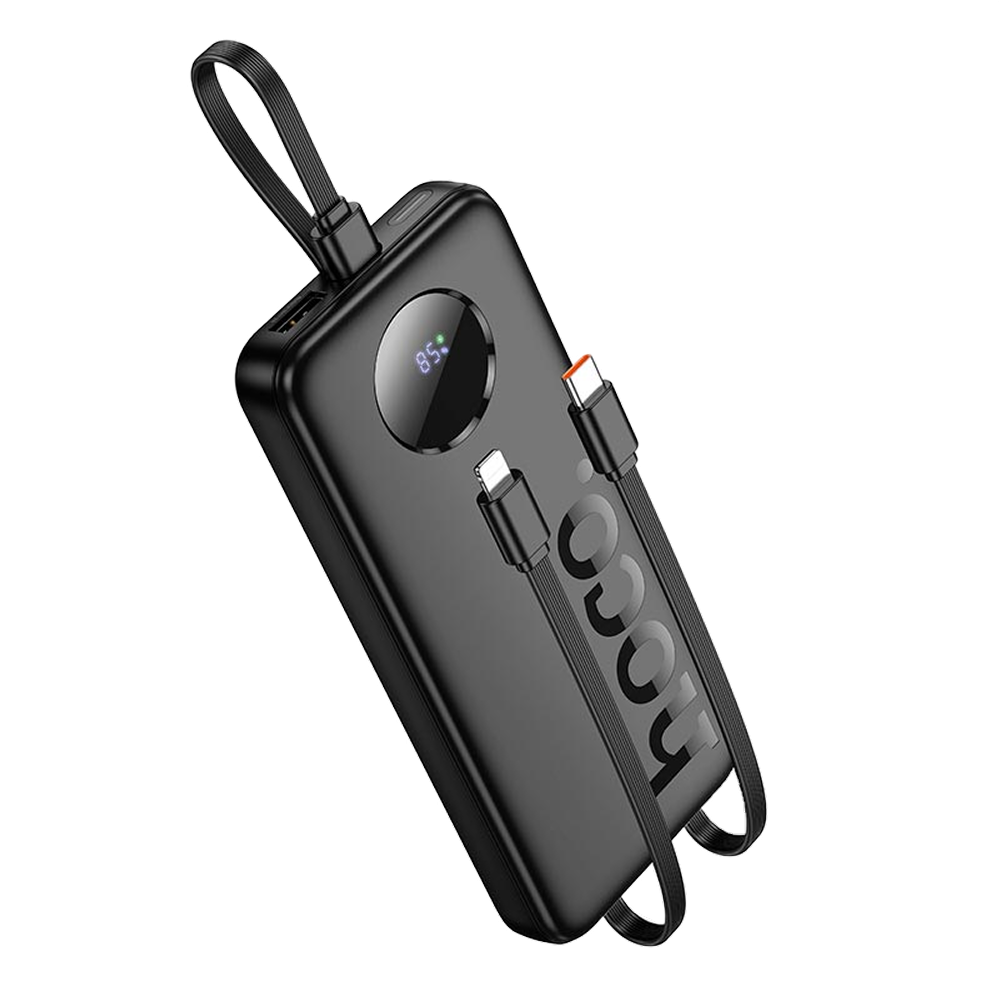 Павербанк 10000 mAh HOCO J132 Sabio 3 кабеля черный power bank повербанк Одесса - изображение 5
