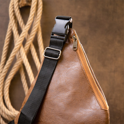 Сумка Vintage Слінг шкірозамінник Світло-коричнева (20567) Вінниця - фото 2