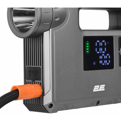 Пуско зарядний пристрій 2E Pitman з автомобільним компресором та ліхтарем, 10000 mAh/37Wh, 400 А, 1xUSB/2.4 A (2E-CJSPBPL-BK) Вінниця - фото 4