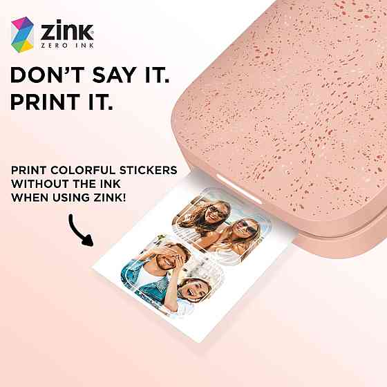 Фотопапір HP CutOut Sticker Zink 2"x3" Глянцевий, самоклеючий, стікери, 30 листів Вінниця