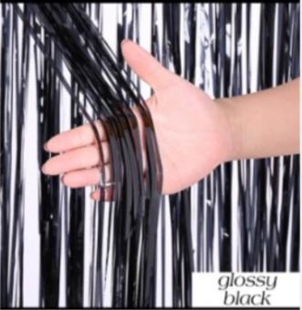 Штора із дощу для фотозони чорний Київ - фото 1