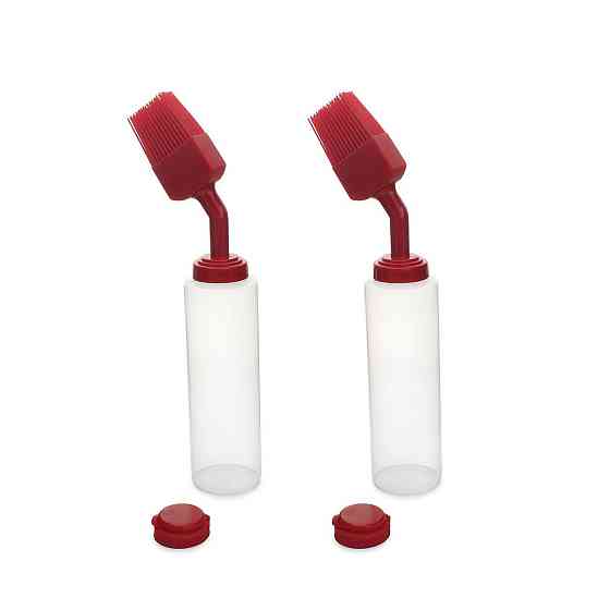 Набор бутылок для соуса SANTOS, с щеточкой и крышкой для дозировки, 2 шт 890369 Код: 011588 Ровно