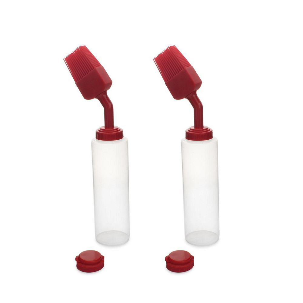 Набор бутылок для соуса SANTOS, с щеточкой и крышкой для дозировки, 2 шт 890369 Код: 011588 Ровно - изображение 3