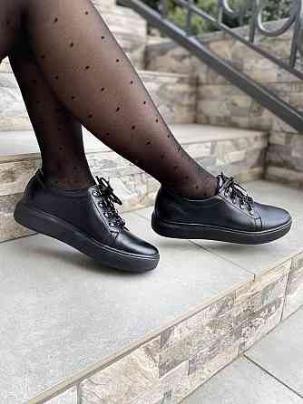 Injers Сліпони жіночі INJERS 195 чорні (весна-осінь, шкіра натуральна) (2486) Коломия