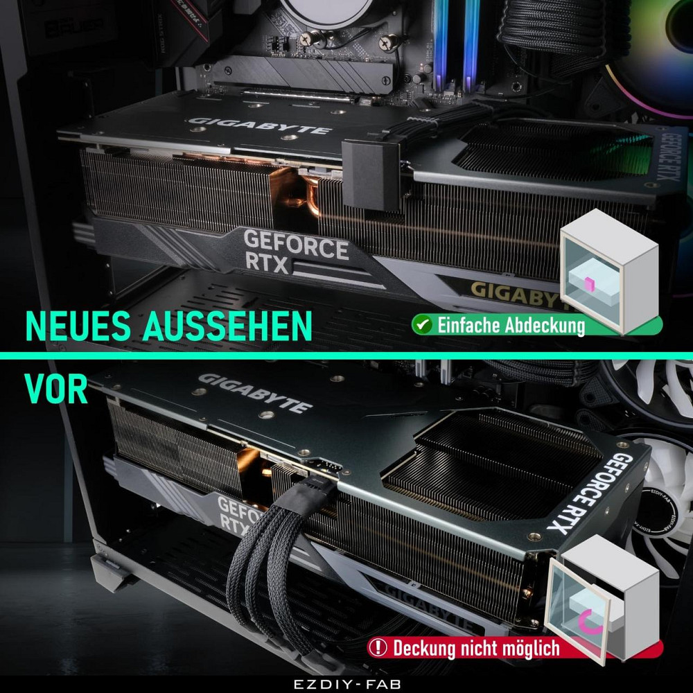 Адаптер живлення 12VHPWR 12+4 pin кутовий Slim для RTX 40 серії підтримка 600W сумісний з RTX 4090 4080 4070 Ti чорний Київ - фото 5