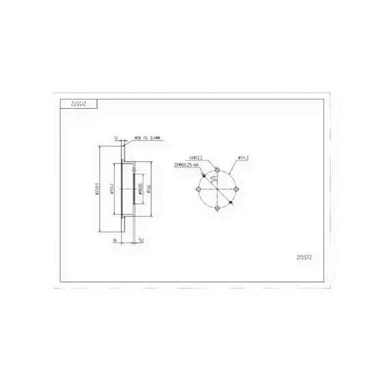 Диск Mitsubishi Carisma, Space Star (1995-) задний (d260x10) тормозной Мукачево