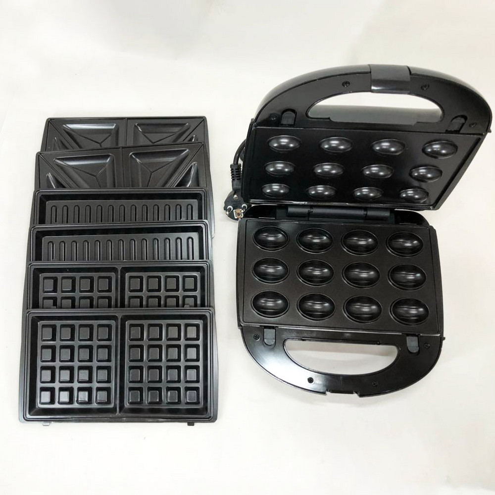 Компактна електрична вафельниця Rainberg RB-5408 2200 Вт, Електрогриль притискний електрогриль HA-85 Львів - фото 12