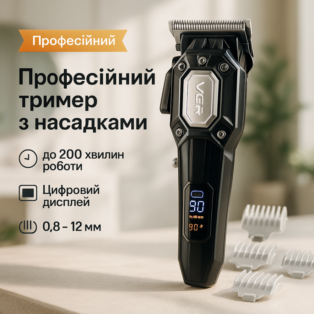 Электрическая машинка для стрижки бытовая, Семейная машинка для стрижки волос Триммер висков UZ-68 Львов - изображение 20