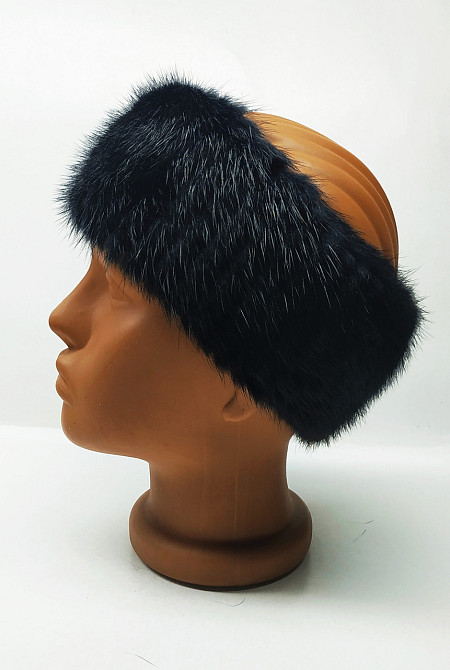 Норкова пов'язка на голову жіноча Чорний Харків - фото 3