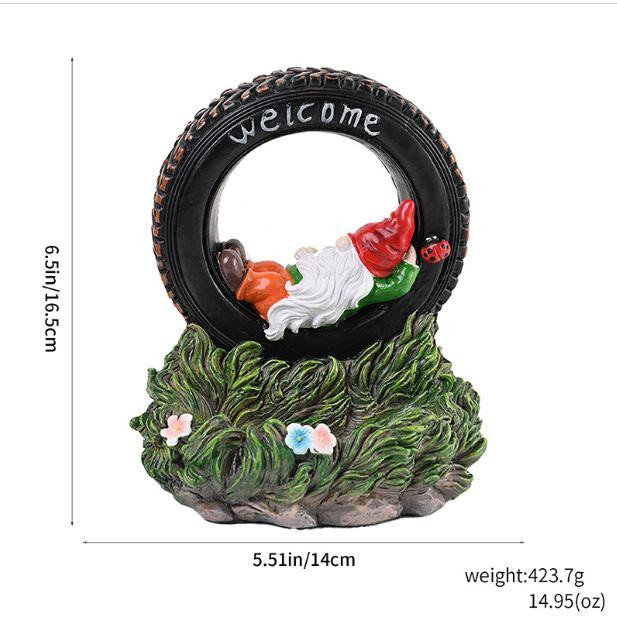 Садова годівниця для птахів Гном у шині 16.5 х 14 см Полістоун. Одеса - фото 6