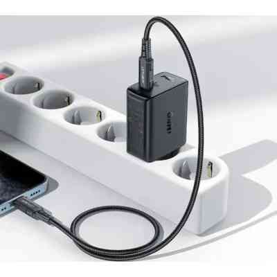 Зарядное устройство Acefast 2xUSB 50W (USB-C+USB-C) Gan A29 Fast Charger Black (6974316281443) Винница