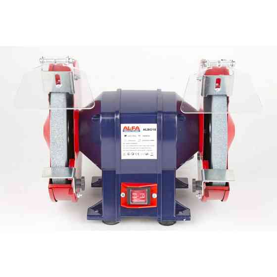 Точило AL-FA ALBG18 електричне настільне, 1800 Вт, з металевим корпусом і захисними екранами, гарантія 12 міс Львів