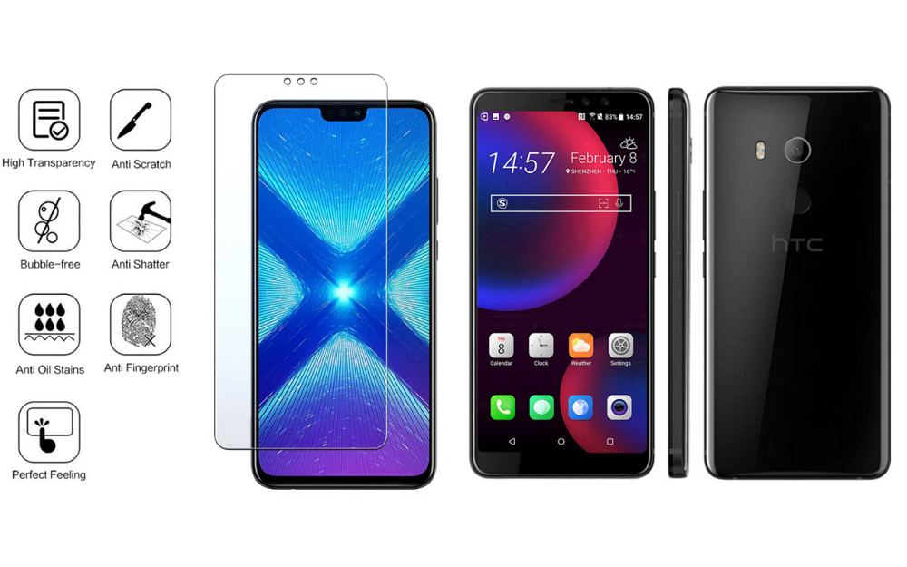 Защитное стекло NeoGlass для HTC U11 EYEs – ультрапрозрачное и устойчивое Киев - изображение 4
