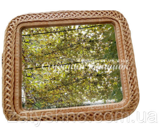 Дзеркало прямокутне з лози Київ - фото 1