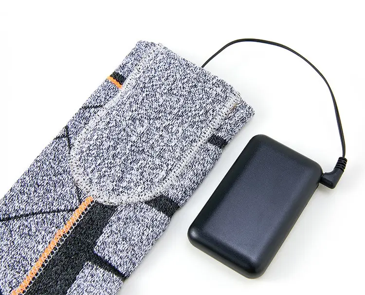 Шкарпетки з підігрівом і блоком живлення 4000mAh 38-44р. (Сірий з ромбами) Київ - фото 6