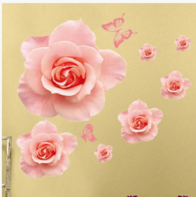 Наклейка інтер'єрна настінна Троянди Київ - фото 6