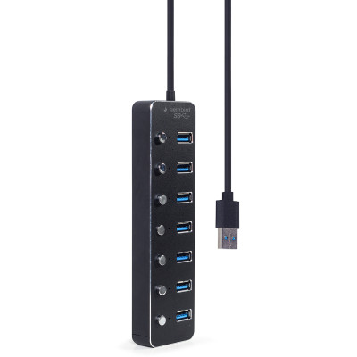 Концентратор Gembird USB 3.0 7 ports (UHB-U3P7P-01) Вінниця - фото 2