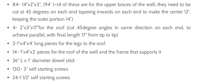 Колодец декоративный 