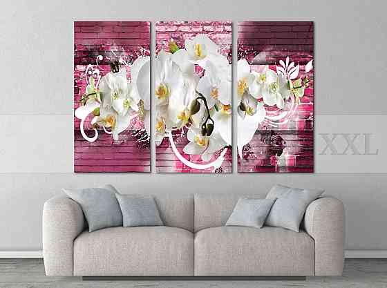 Модульна картина Абстракція Квіти Art-224_XXL Київ