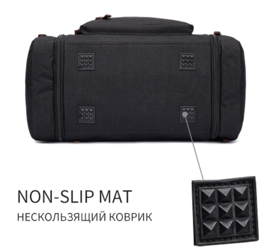 Дорожная сумка текстильная Черная (Vintage) Киев