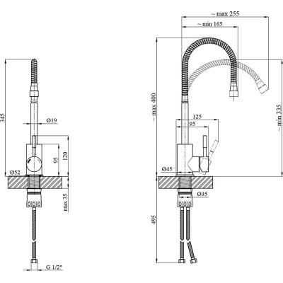 Змішувач Kroner Klassisch-ESG035-1 (CV023002) Вінниця - фото 9