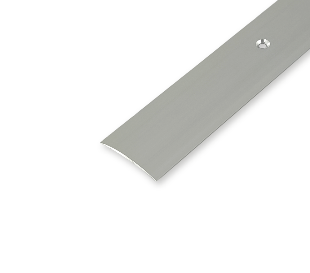 Порожек алюминиевый гладкий БРП-003 анодированный 40x4 мм (цвет серебро) Бровары - изображение 1