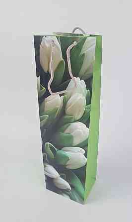 Пакет бумажный подарочный под бутылку  12/9/36(артBUT-21) (12 шт) Харьков