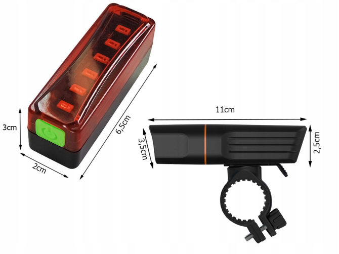 Велофонарь + габарит QX-T3206 (2xXML-T6 + габарит-6SMD) + PowerBank + microUSB (3 режима и 4 режима) Винница - изображение 7