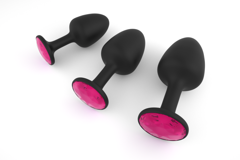 Анальна пробка Dorcel Geisha Plug Ruby M з кулькою всередині, створює вібрації, макс. діаметр 3,2см Sex Aura Київ - фото 1