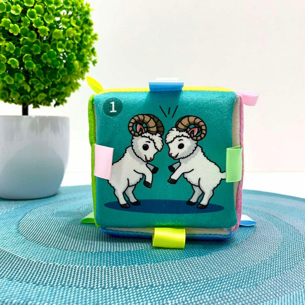 Кубик-крутик Limo Toy навчає тварини звуки вірші пісні українська мова музика світло (HB 0076) Чернигов - изображение 2