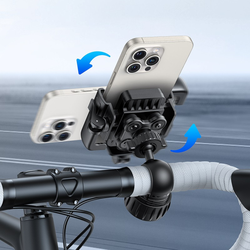 Велодержатель для телефона Baseus GoTrip Series Bike Phone Mount Cluster Black Одесса - изображение 9