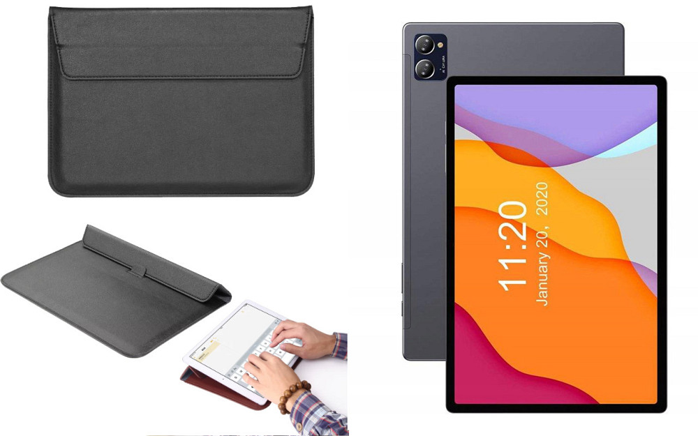 Чохол-конверт VitoCase для Chuwi HiPad X Pro, з функцією підставки для планшета Чорний Київ - фото 1