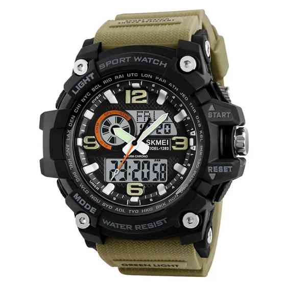 Мужские наручные часы Skmei Disel 1283 Хаки Киев