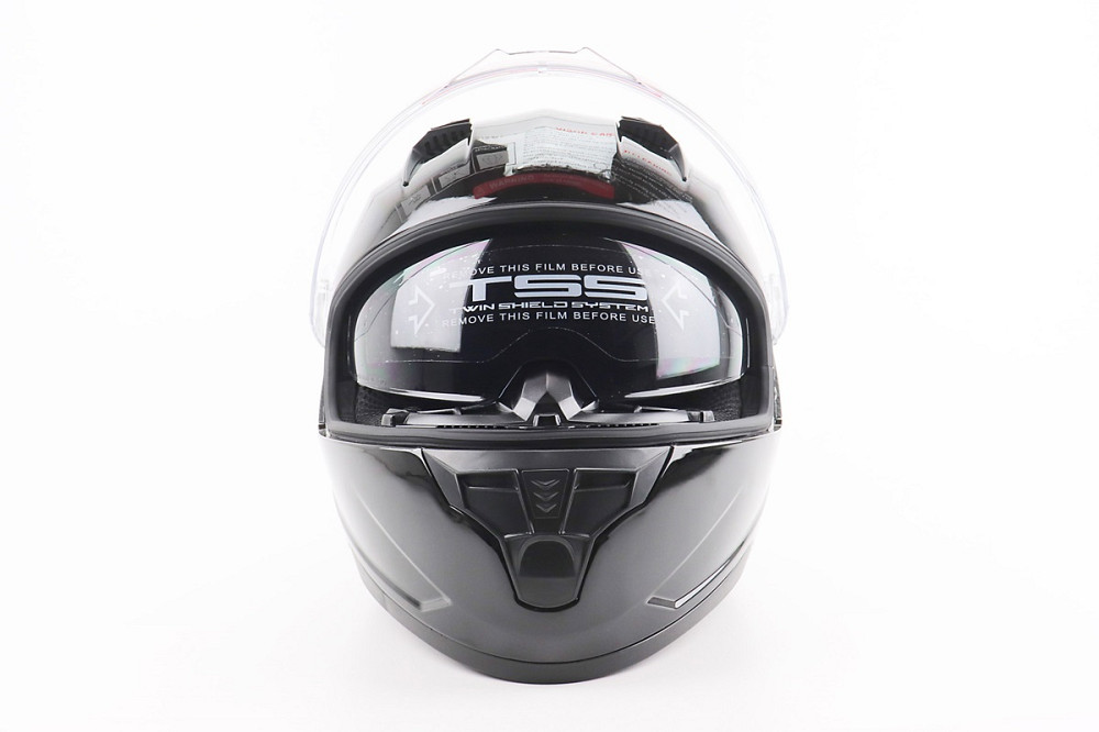 Шолом інтеграл, закритий (сертифікація DOT)+відкидні окуляри BLD-M67 L (59-60см), ЧОРНИЙ глянець Киев - изображение 5