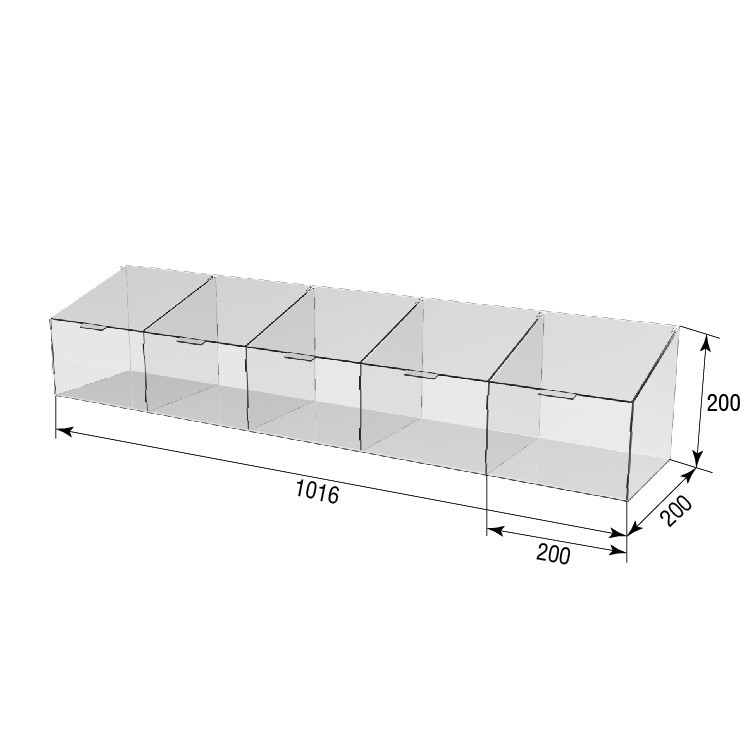 Диспенсер EKOSTAR для мармеладов, снеков, орехов 5 ячейки Киев - изображение 4