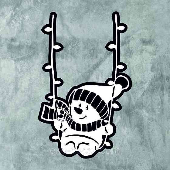 Декоративное настенное Панно «Снеговик», Декор на стену Киев