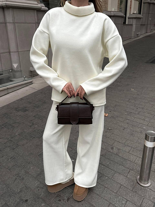 Костюм женский теплый Молочний 48/52 Харьков - изображение 4