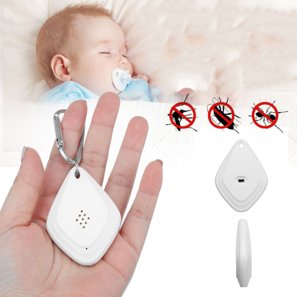 Портативний ультразвуковий відлякувач комарів Smart USB white Київ - фото 5