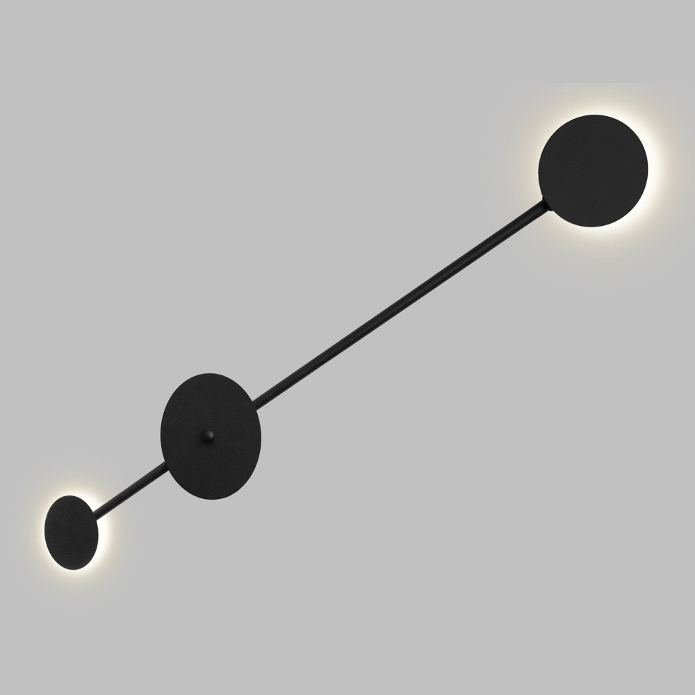 Оригінальне бра на стеінку 2-G4 чорний Disk NL 8614-2 BK Київ - фото 3