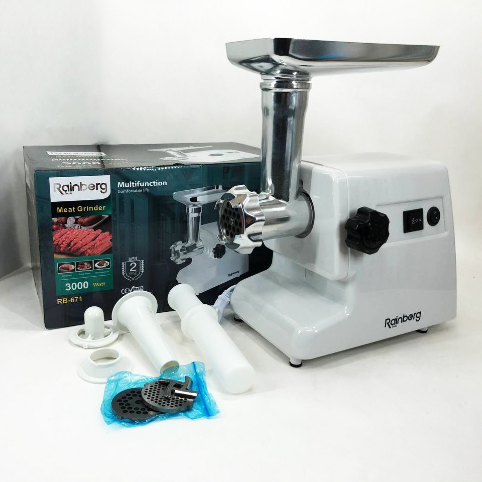 Мини мясорубки Rainberg RB-671 2200Вт, Шнековая электро мясорубка, Мясорубки шнековые, Топ мясорубок KC-42 Львов - изображение 12
