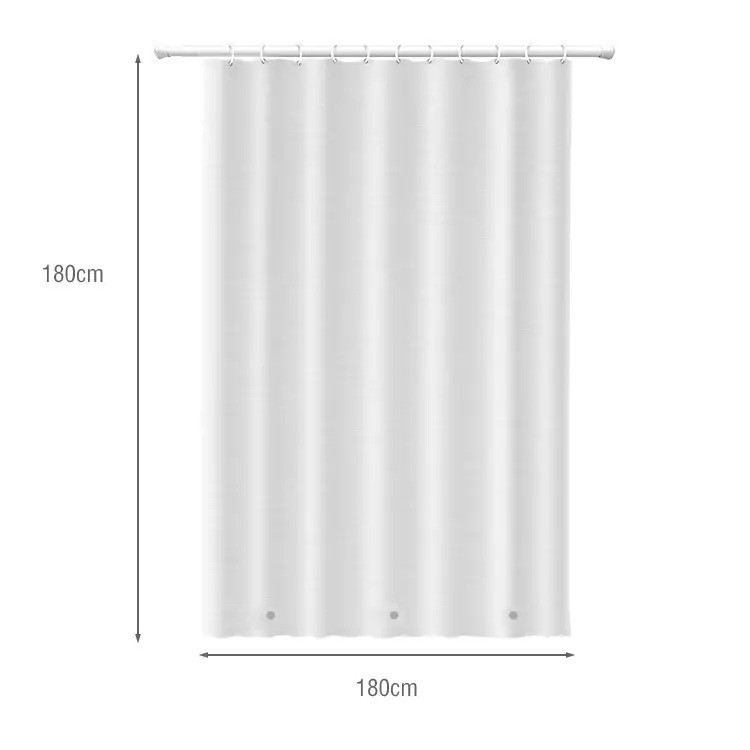 Шторка для ванной комнаты водонепроницаемая Bathlux 180x180 см шторка для ванной комнаты, Серая Каменец-Подольский - изображение 2